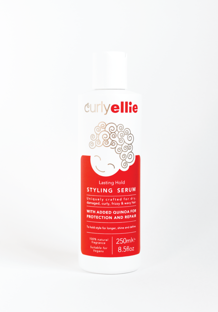 CurlyEllie: Styling Serum. Serúm para Peinado y Definición del Cabello Rizado.