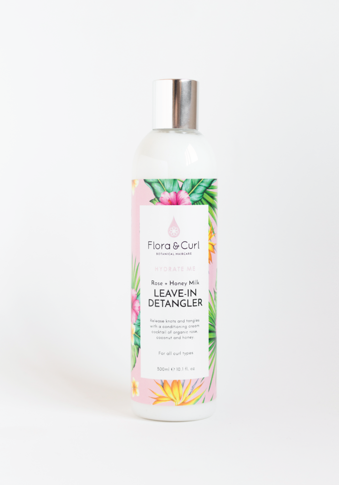 Flora & Curl: Rose + Honey Milk Conditioner (Acondicionador Desenredante Sin Aclarado para cabello rizado)