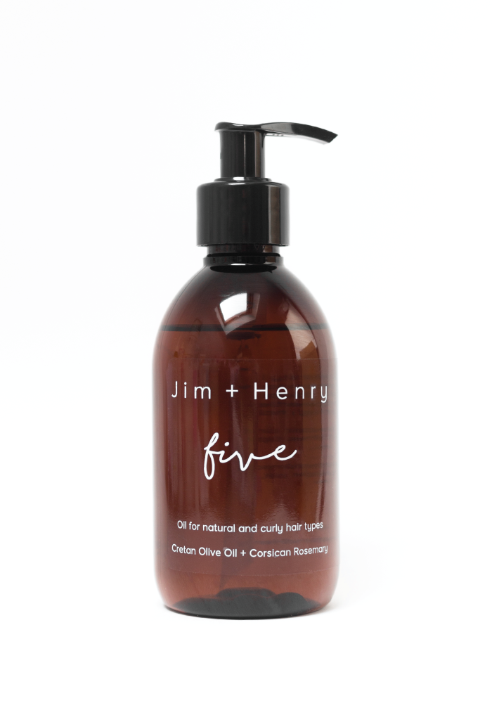 Jim + Henry: FIVE Oil for Natural & Curly Hair (Aceite Revitalizante para Cabello Rizado)