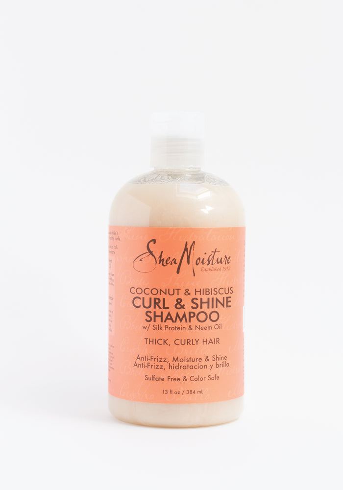 Shea Moisture: Coconut & Hibiscus Curl & Shine Shampoo (Champú hidratante y anti-encrespamiento)