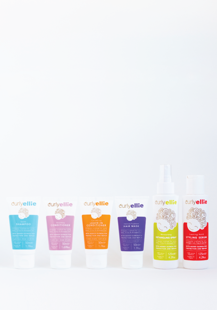 CurlyEllie: The Mini Works. Kit de Viaje productos para el cuidado del cabello rizado